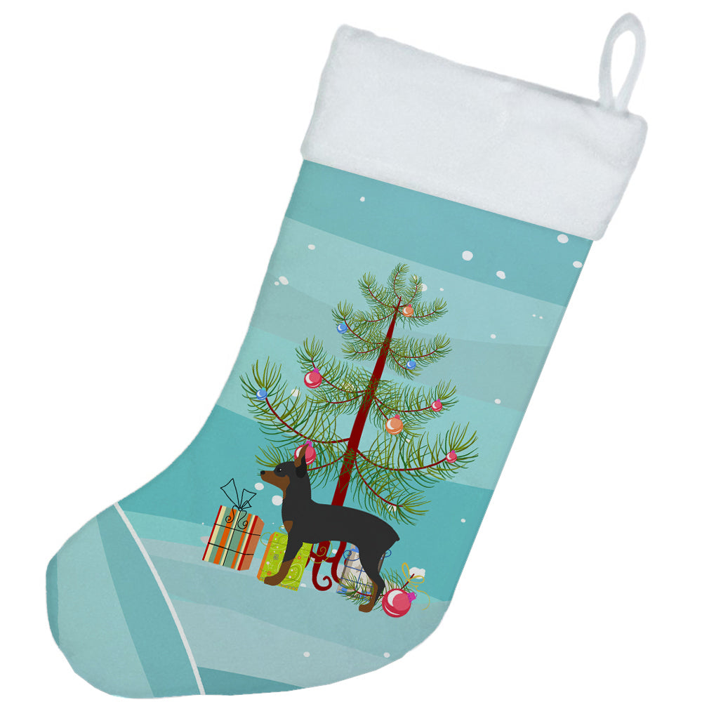 Toy Fox Terrier Merry Christmas Tree Christmas Stocking BB2905CS