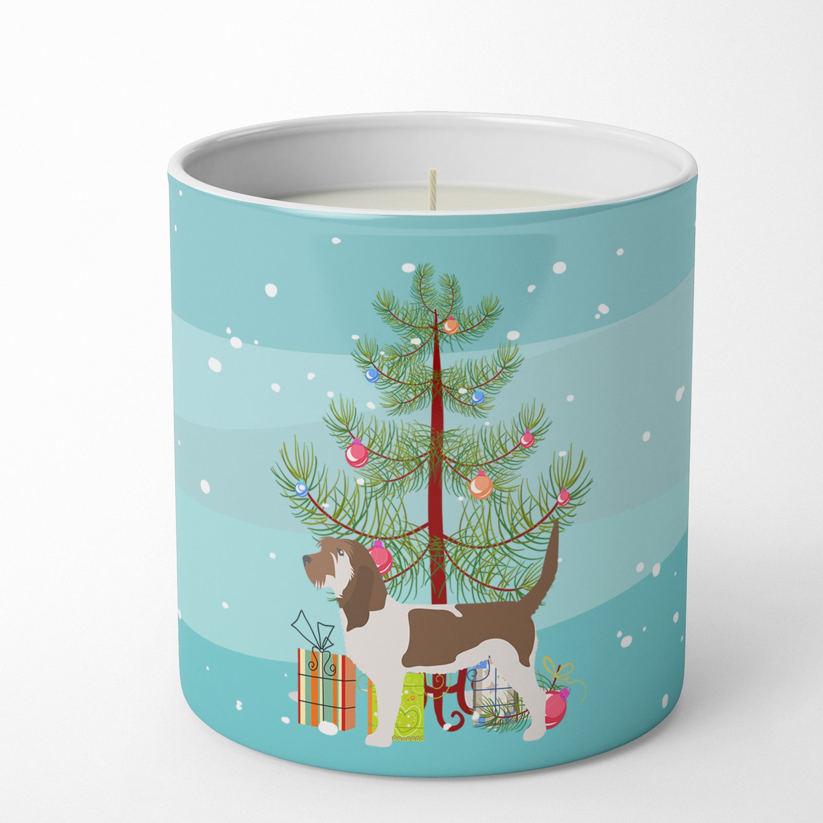 Buy this Grand Basset Griffon Vendeen Merry Christmas Tree 10 oz Decorative Soy Candle