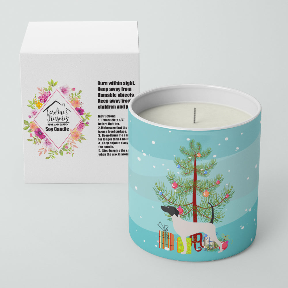 English Pointer Merry Christmas Tree 10 oz Decorative Soy Candle - the-store.com