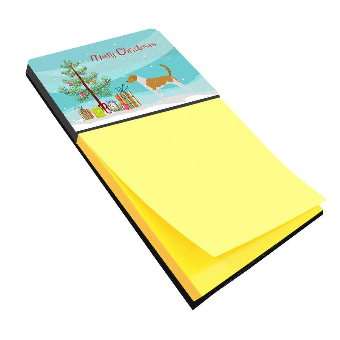 American Foxhound Merry Christmas Tree Sticky Note Holder BB2916SN by Caroline's Treasures
