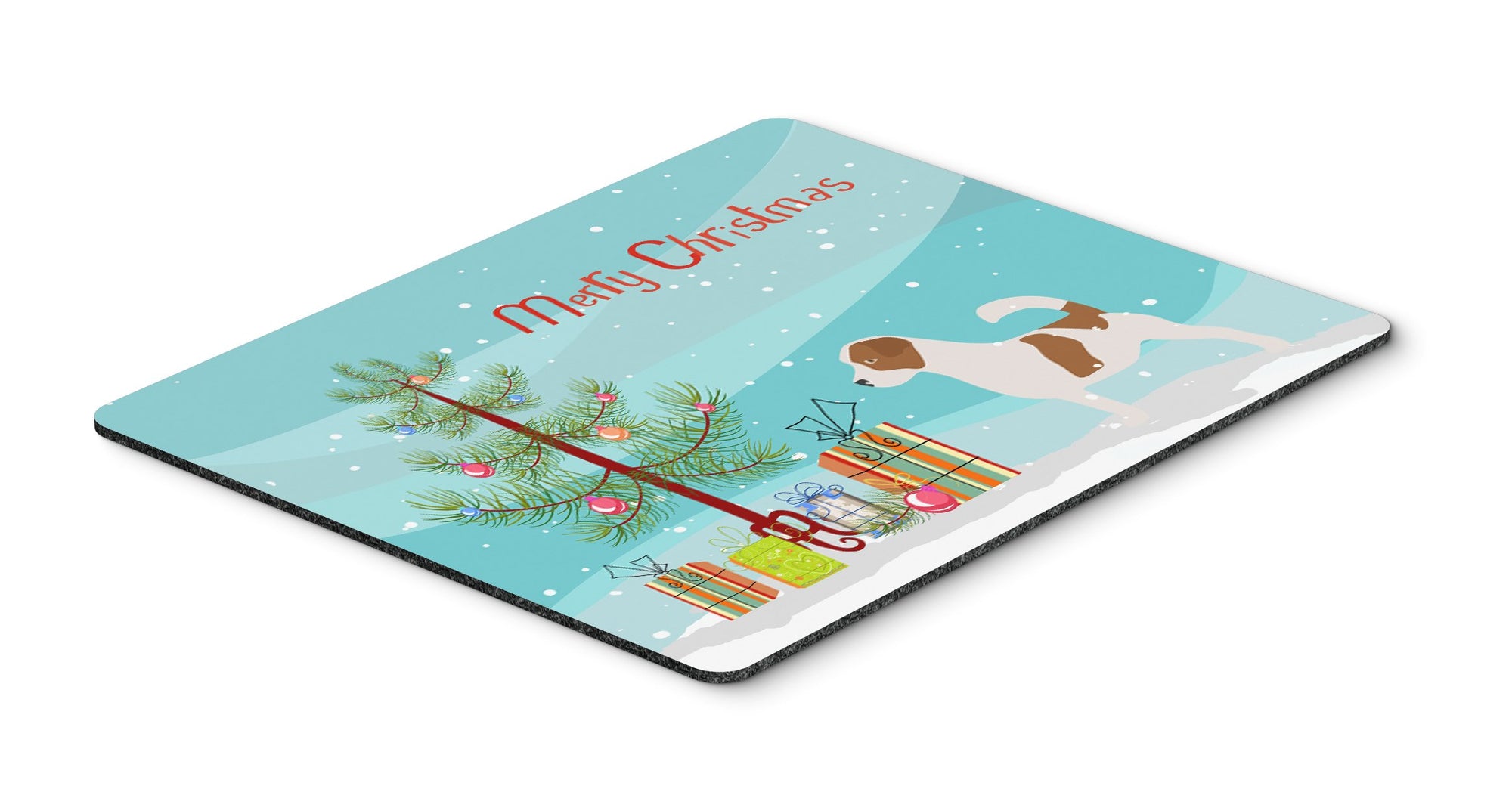 Jack Russell Terrier Merry Christmas Tree Mouse Pad, Hot Pad or Trivet by Caroline's Treasures