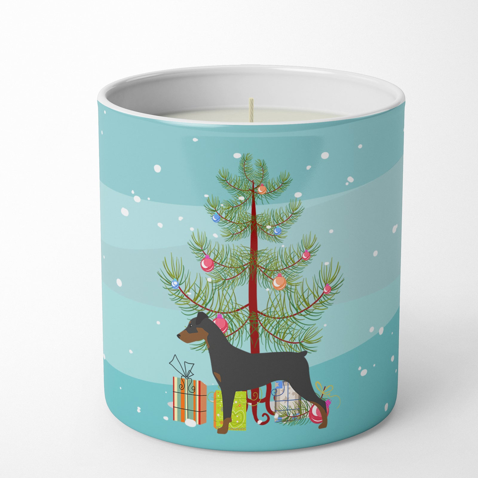 Buy this German Pinscher Merry Christmas Tree 10 oz Decorative Soy Candle