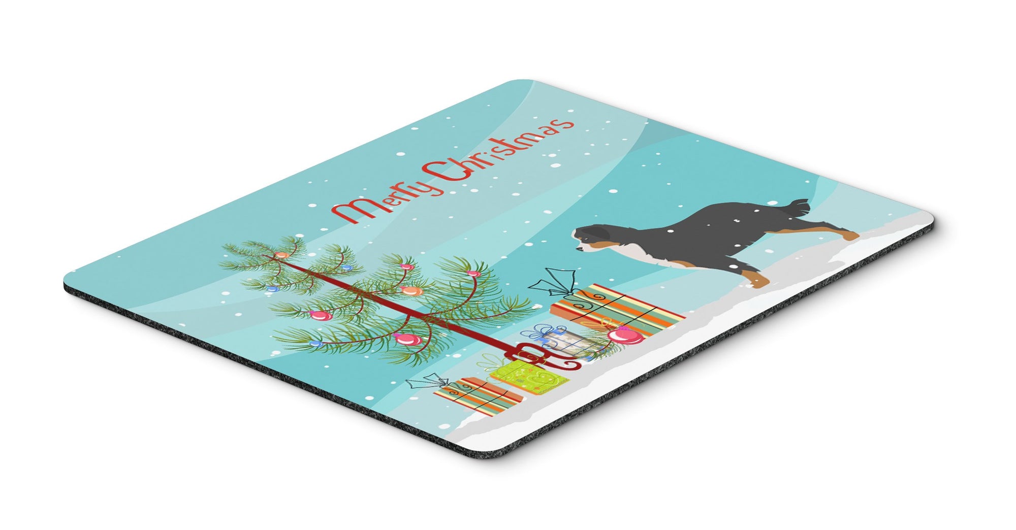 Bernese Mountain Dog Merry Christmas Tree Mouse Pad, Hot Pad or Trivet BB2937MP by Caroline's Treasures