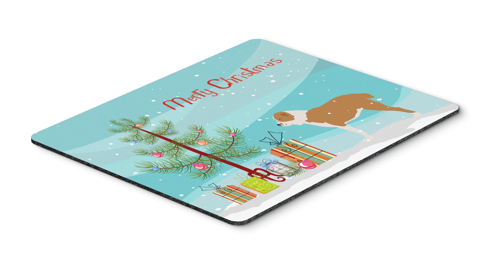 Central Asian Shepherd Dog Merry Christmas Tree Mouse Pad, Hot Pad or Trivet by Caroline's Treasures