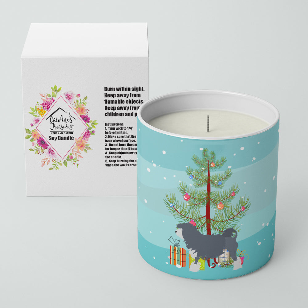 Lowchen Merry Christmas Tree 10 oz Decorative Soy Candle - the-store.com
