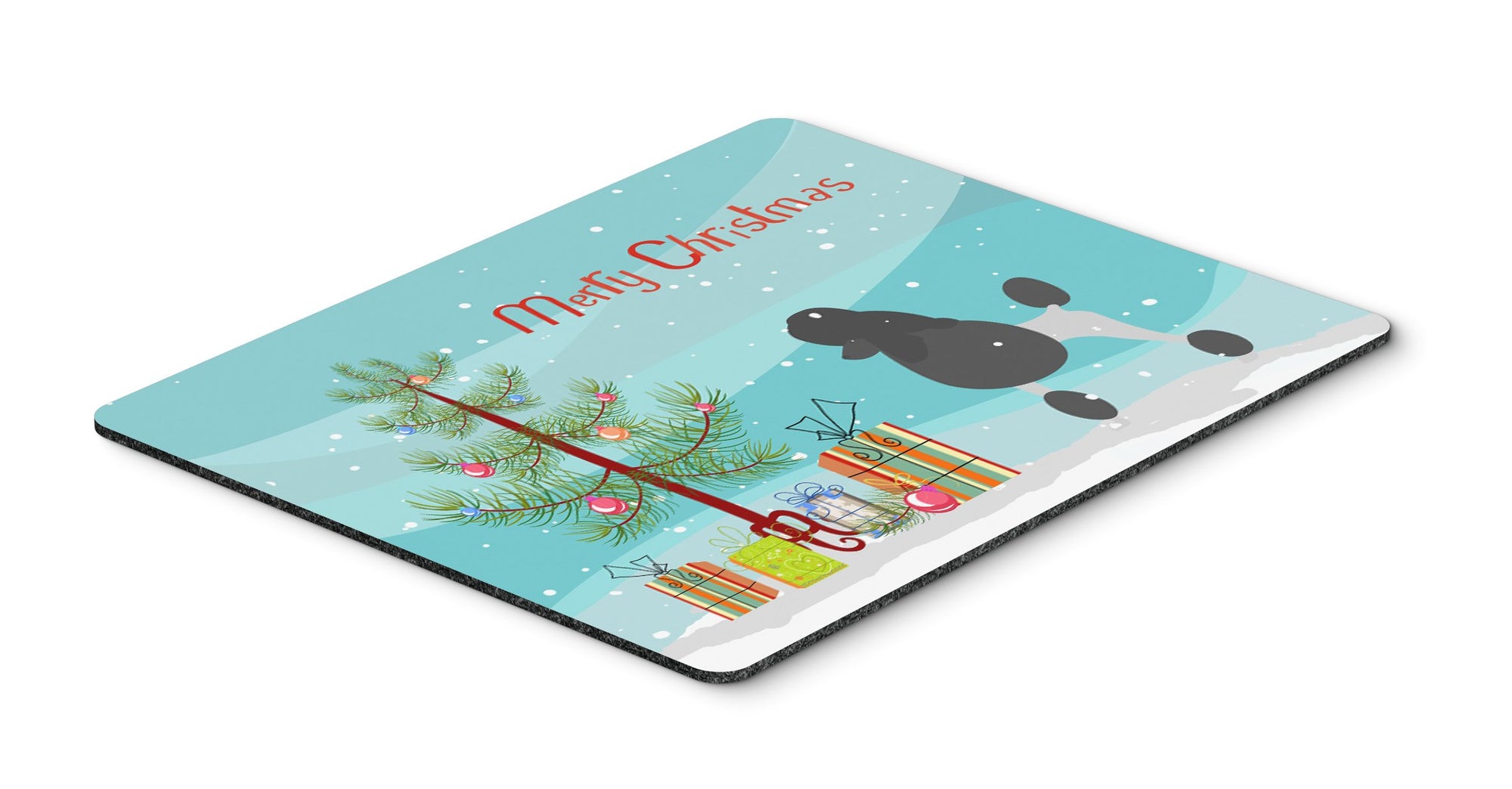 Poodle Merry Christmas Tree Mouse Pad, Hot Pad or Trivet by Caroline's Treasures