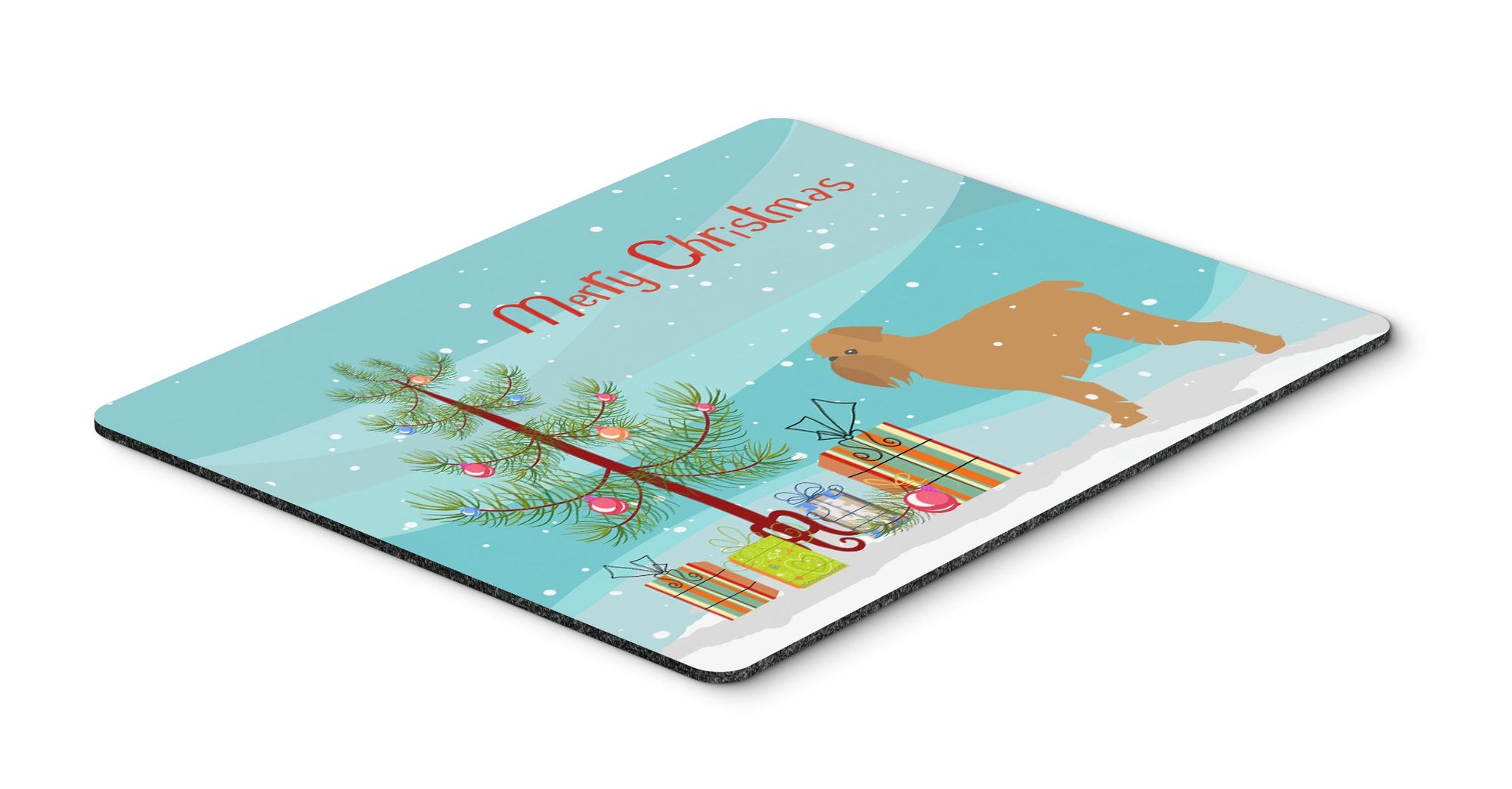 Brussels Griffon Merry Christmas Tree Mouse Pad, Hot Pad or Trivet by Caroline's Treasures