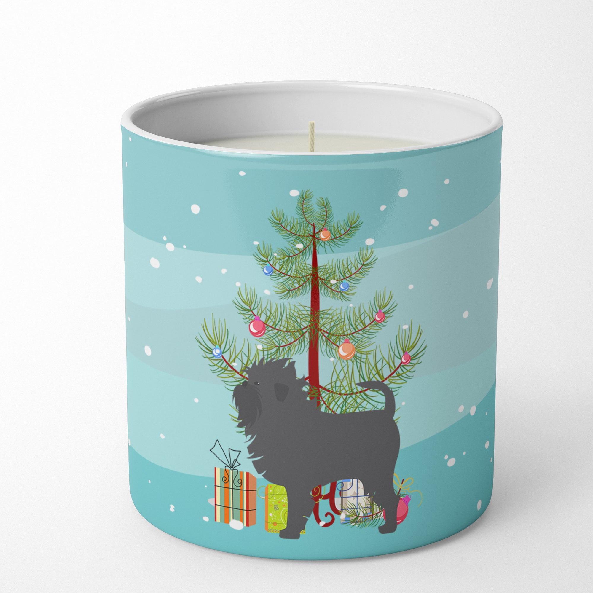 Buy this Affenpinscher Merry Christmas Tree 10 oz Decorative Soy Candle