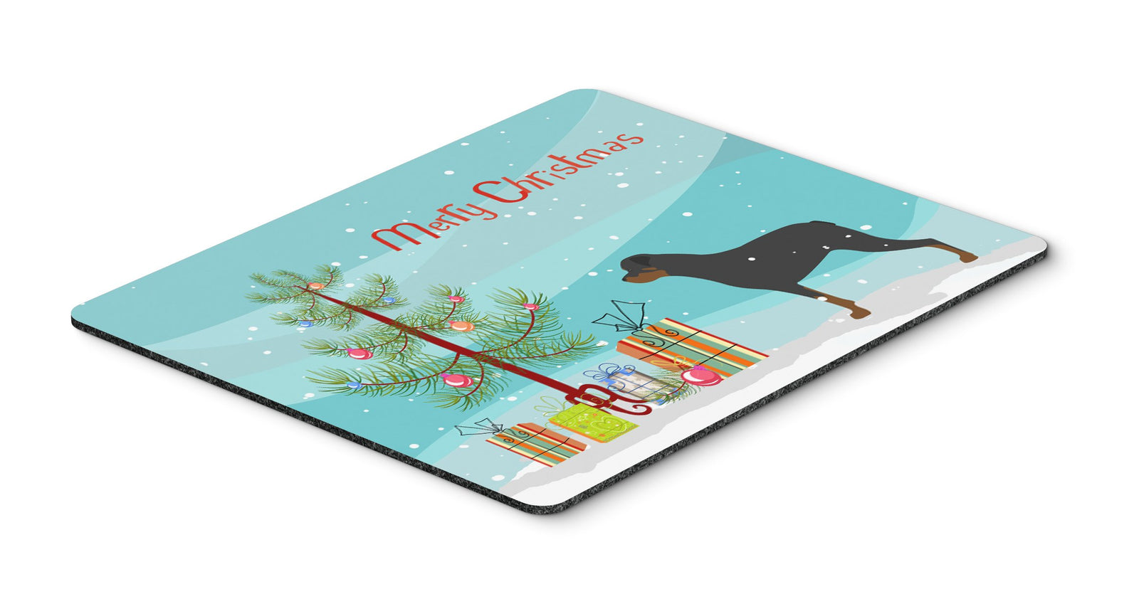 Rottweiler Merry Christmas Tree Mouse Pad, Hot Pad or Trivet by Caroline's Treasures