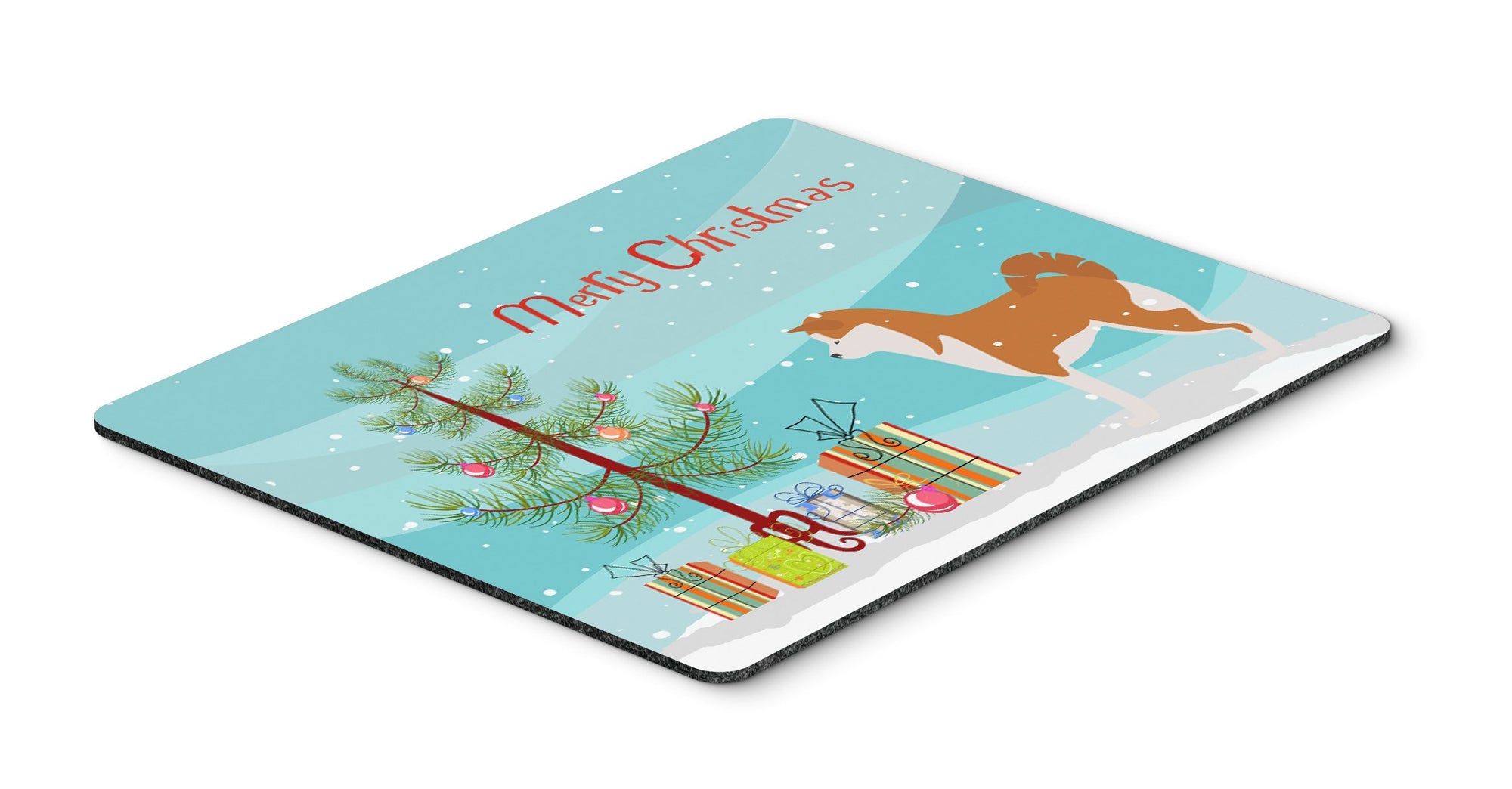 Akita Merry Christmas Tree Mouse Pad, Hot Pad or Trivet by Caroline's Treasures