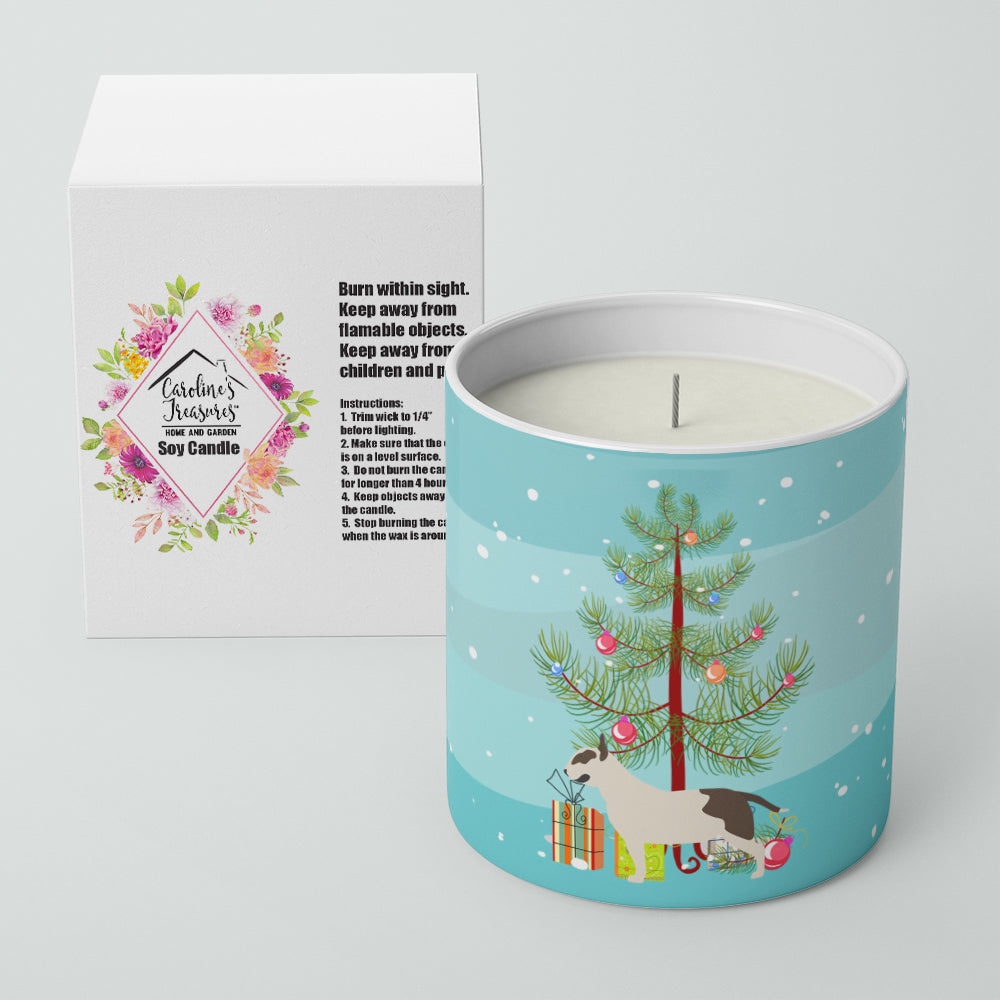 Buy this Bull Terrier Merry Christmas Tree 10 oz Decorative Soy Candle