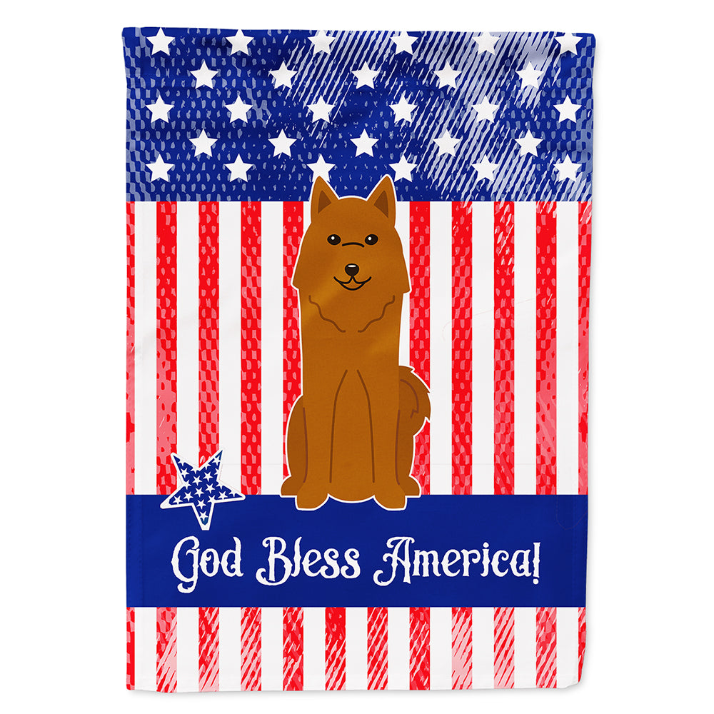 Patriotic USA Karelian Bear Dog Flag Canvas House Size BB3017CHF
