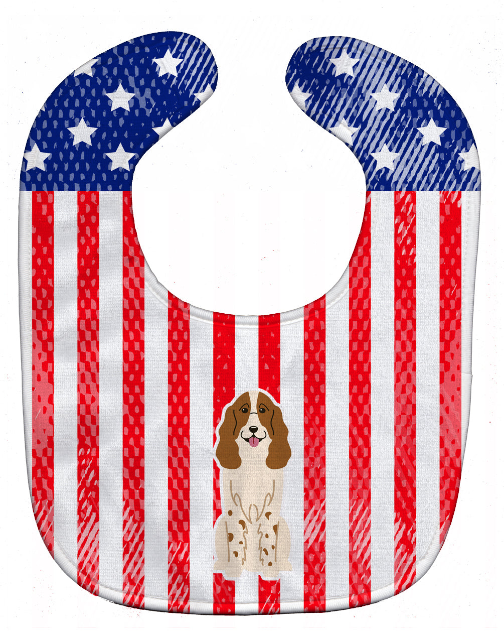 Patriotic USA Russian Spaniel Baby Bib BB3026BIB - the-store.com