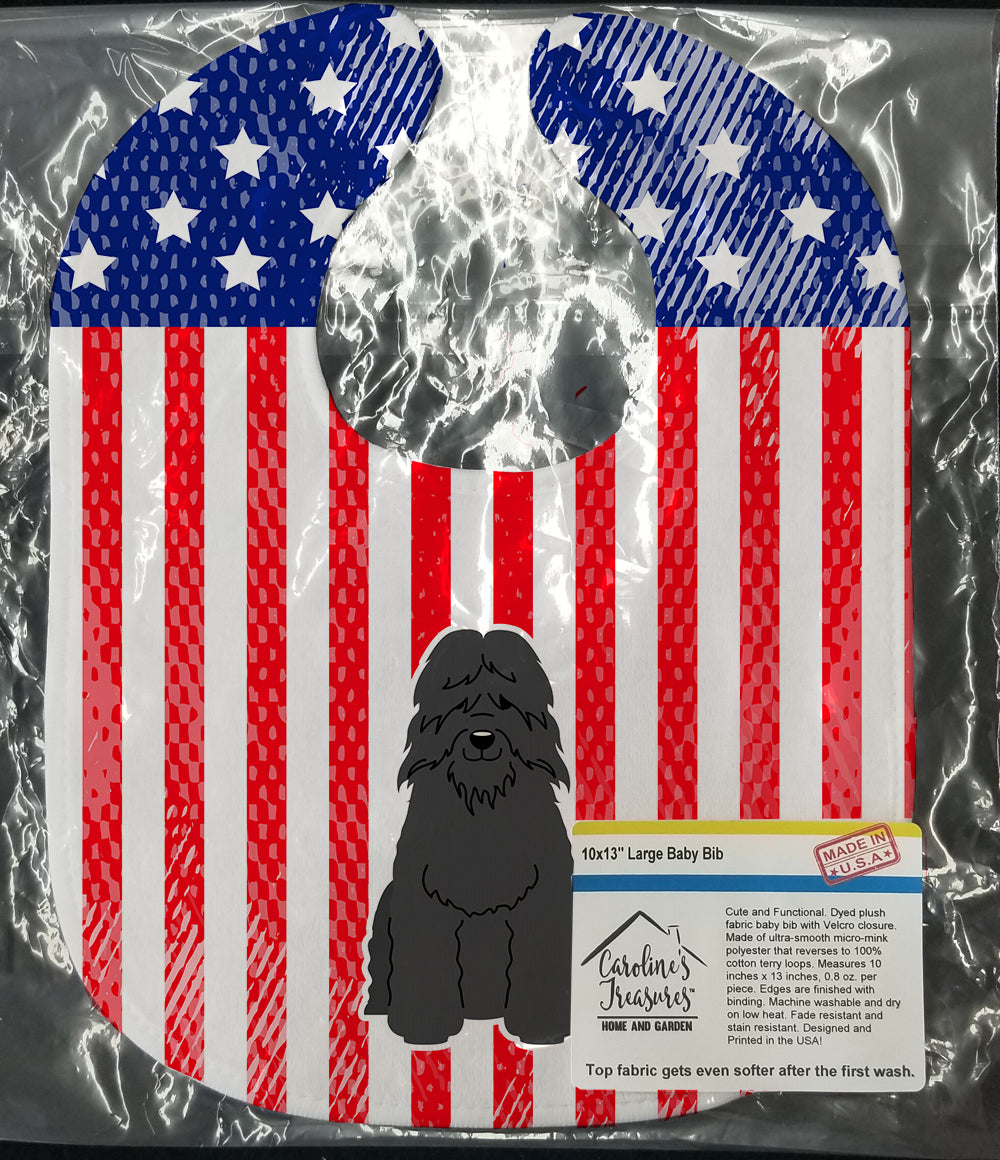 Patriotic USA Bouvier des Flandres Baby Bib BB3069BIB - the-store.com