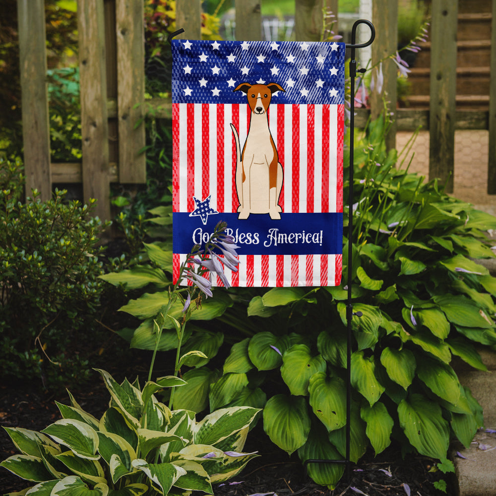 Patriotic USA Whippet Flag Garden Size BB3094GF