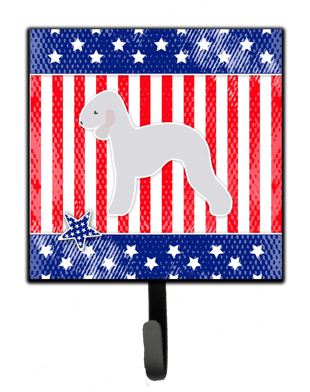 USA Patriotic Bedlington Terrier Leash or Key Holder BB3294SH4 by Caroline's Treasures