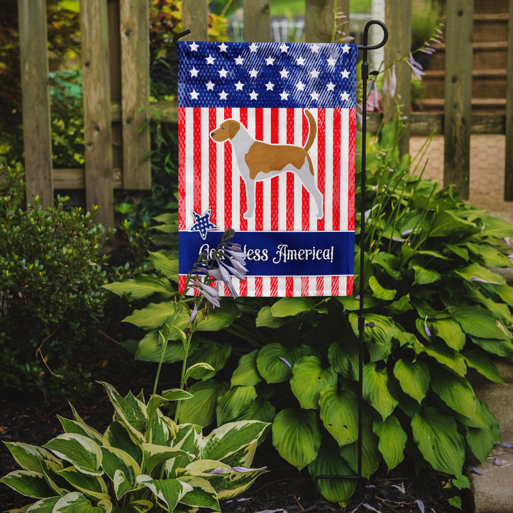 USA Patriotic American Foxhound Flag Garden Size BB3298GF  the-store.com.