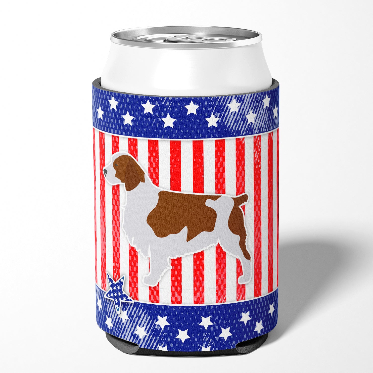 USA Patriotic Welsh Springer Spaniel Can or Bottle Hugger BB3300CC
