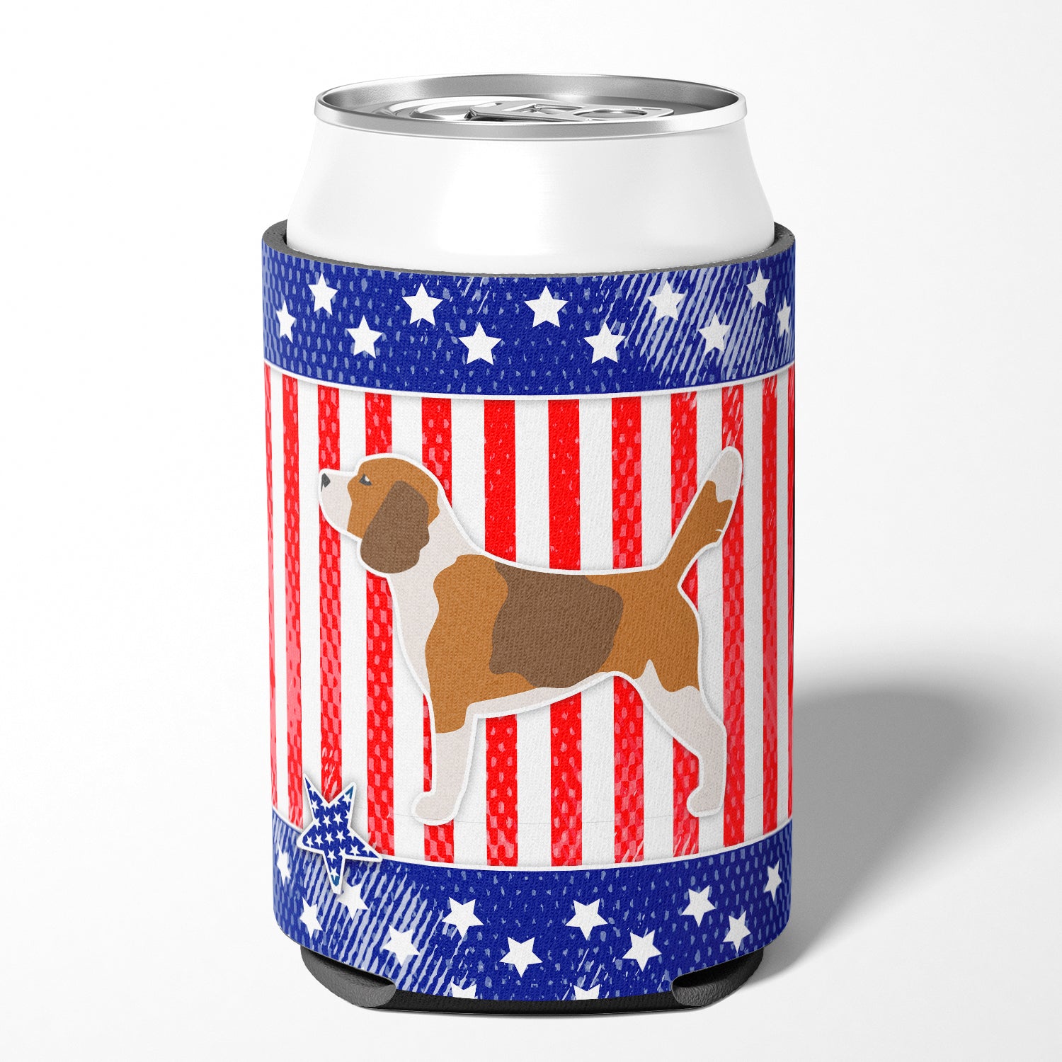 USA Patriotic Beagle Can or Bottle Hugger BB3310CC
