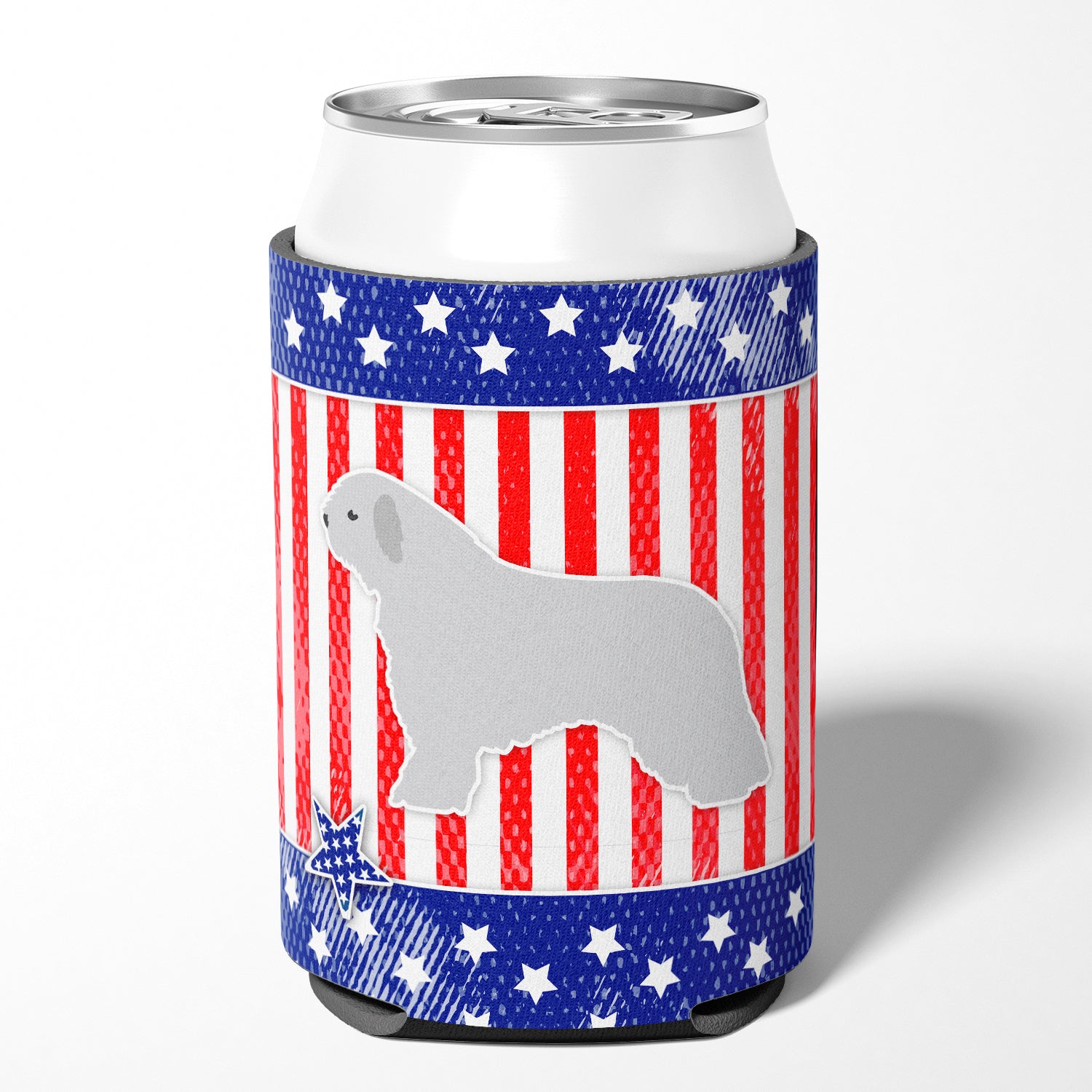 USA Patriotic Spanish Water Dog Can or Bottle Hugger BB3315CC  the-store.com.