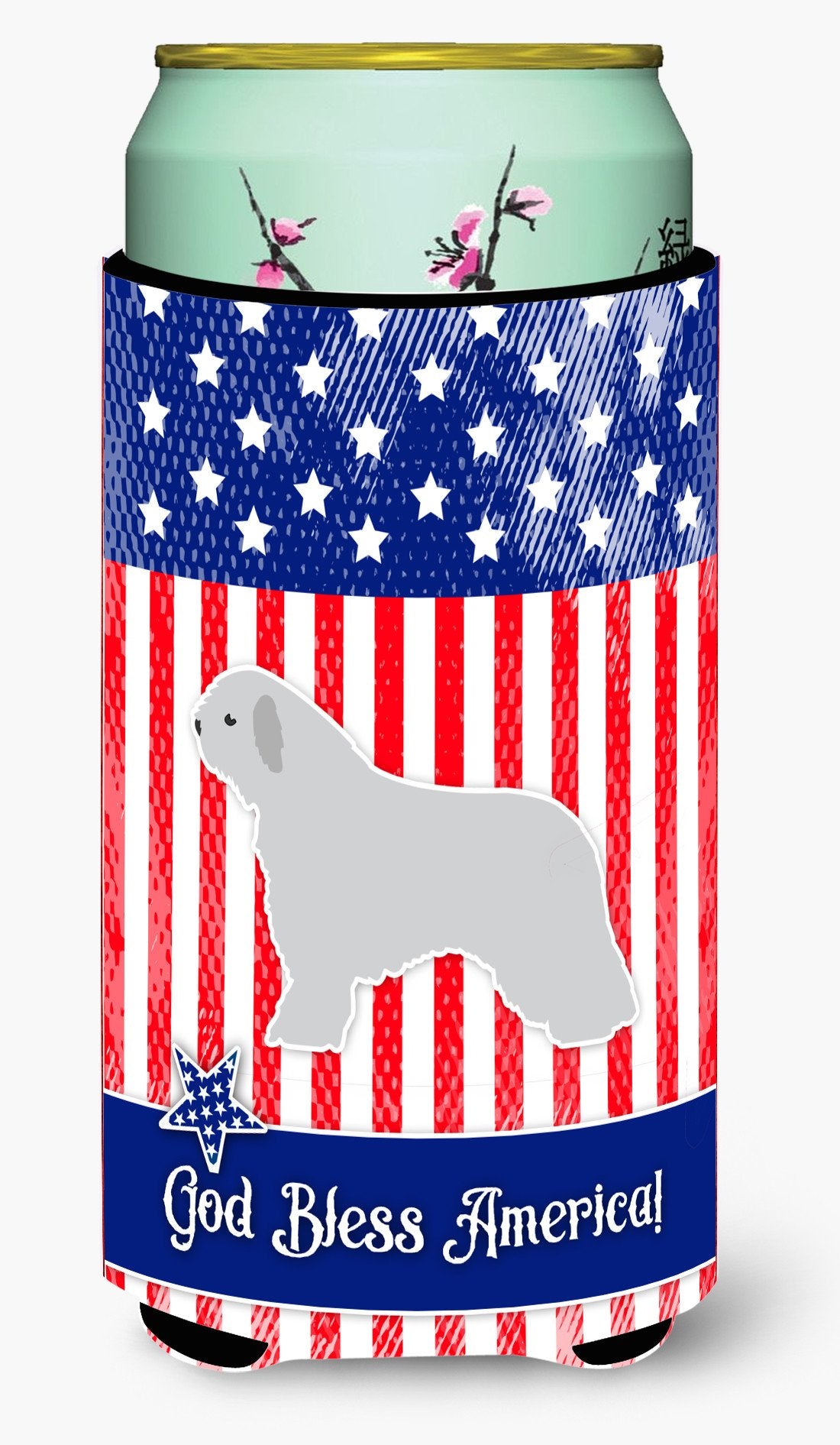 USA Patriotic Spanish Water Dog Tall Boy Beverage Insulator Hugger BB3315TBC by Caroline's Treasures