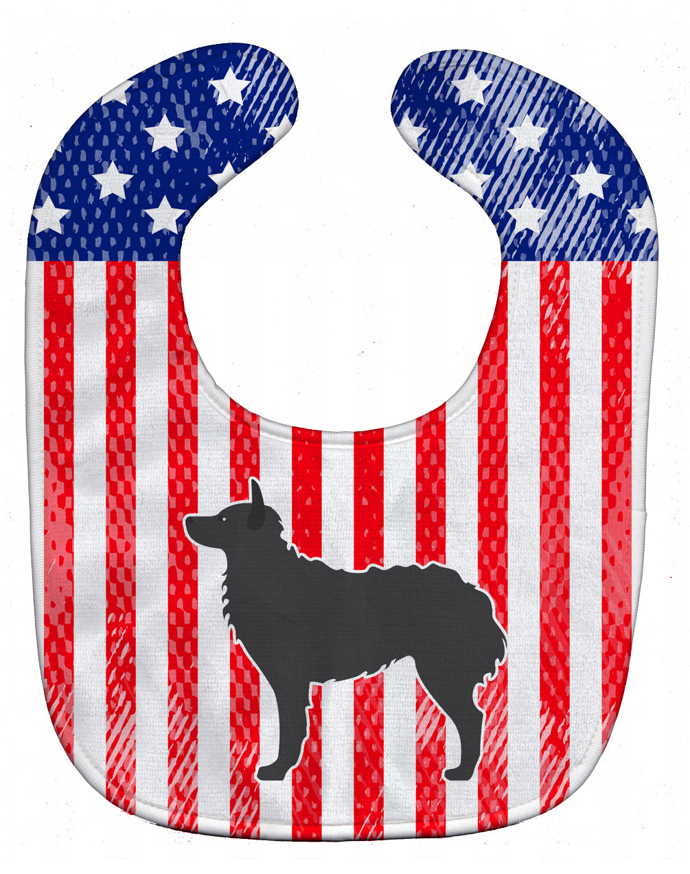 USA Patriotic Croatian Sheepdog Baby Bib BB3321BIB - the-store.com