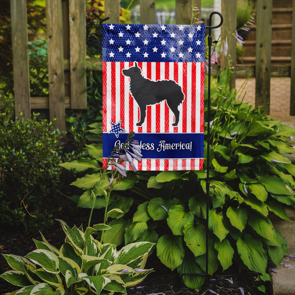 USA Patriotic Croatian Sheepdog Flag Garden Size BB3321GF