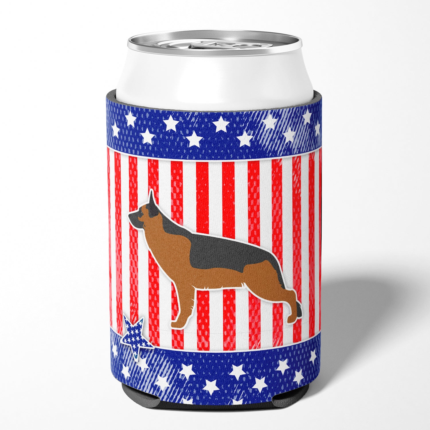 USA Patriotic German Shepherd Can or Bottle Hugger BB3324CC