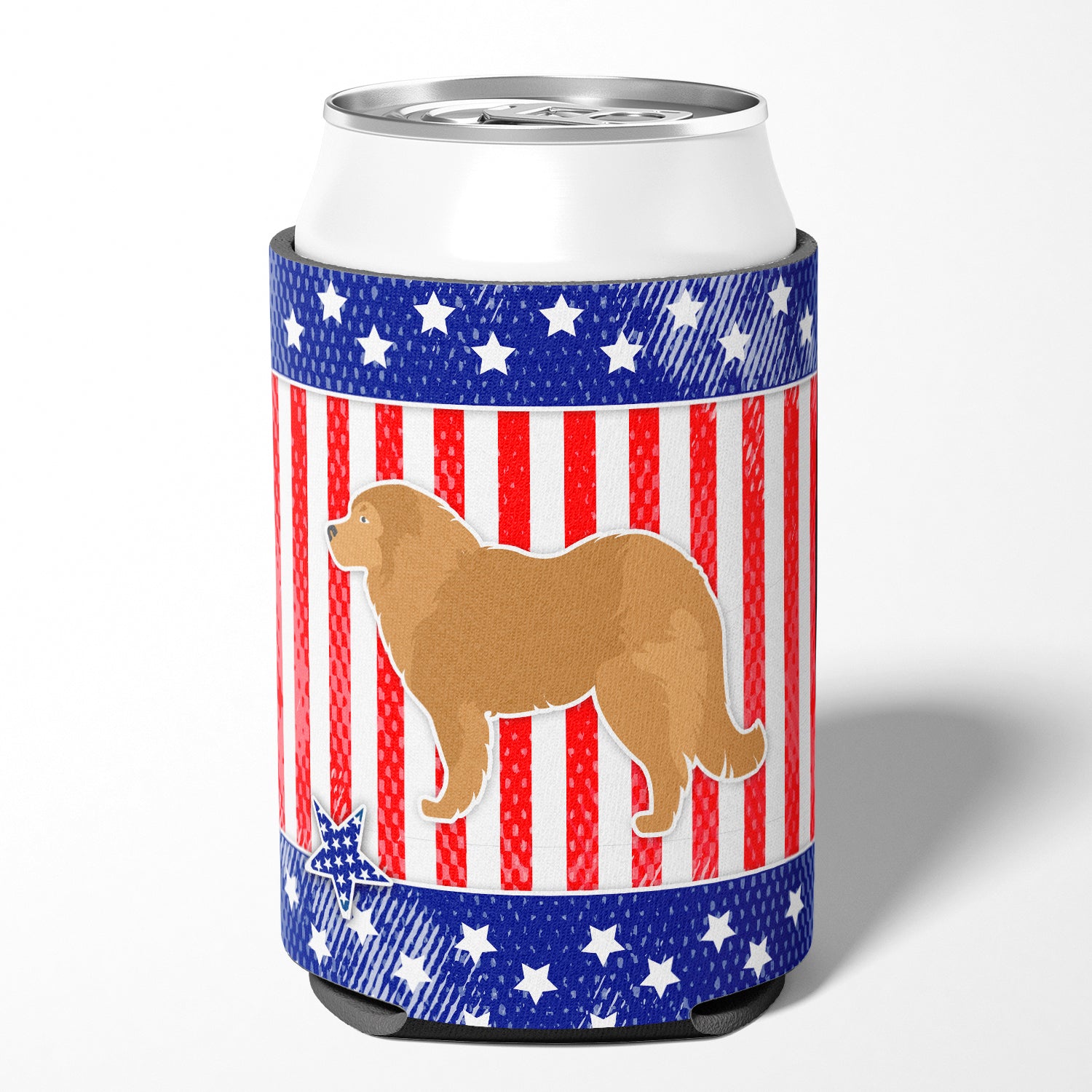 USA Patriotic Caucasian Shepherd Dog Can or Bottle Hugger BB3325CC  the-store.com.
