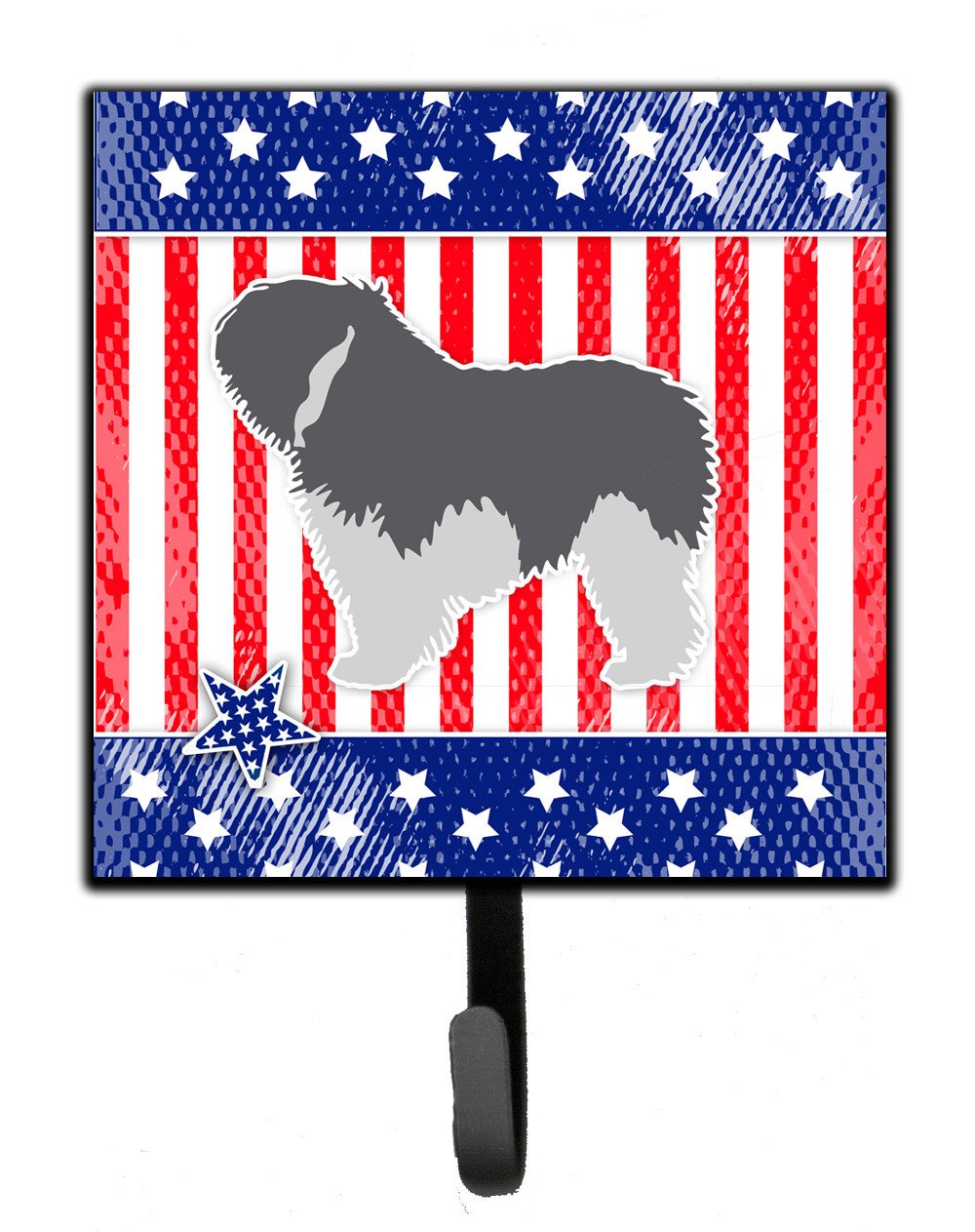 USA Patriotic Polish Lowland Sheepdog Dog Leash or Key Holder BB3332SH4 by Caroline's Treasures