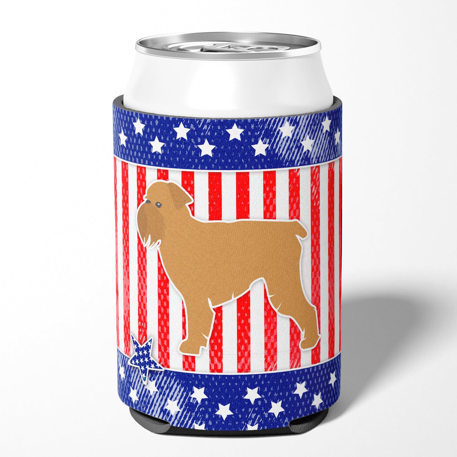 USA Patriotic Brussels Griffon Can or Bottle Hugger BB3340CC
