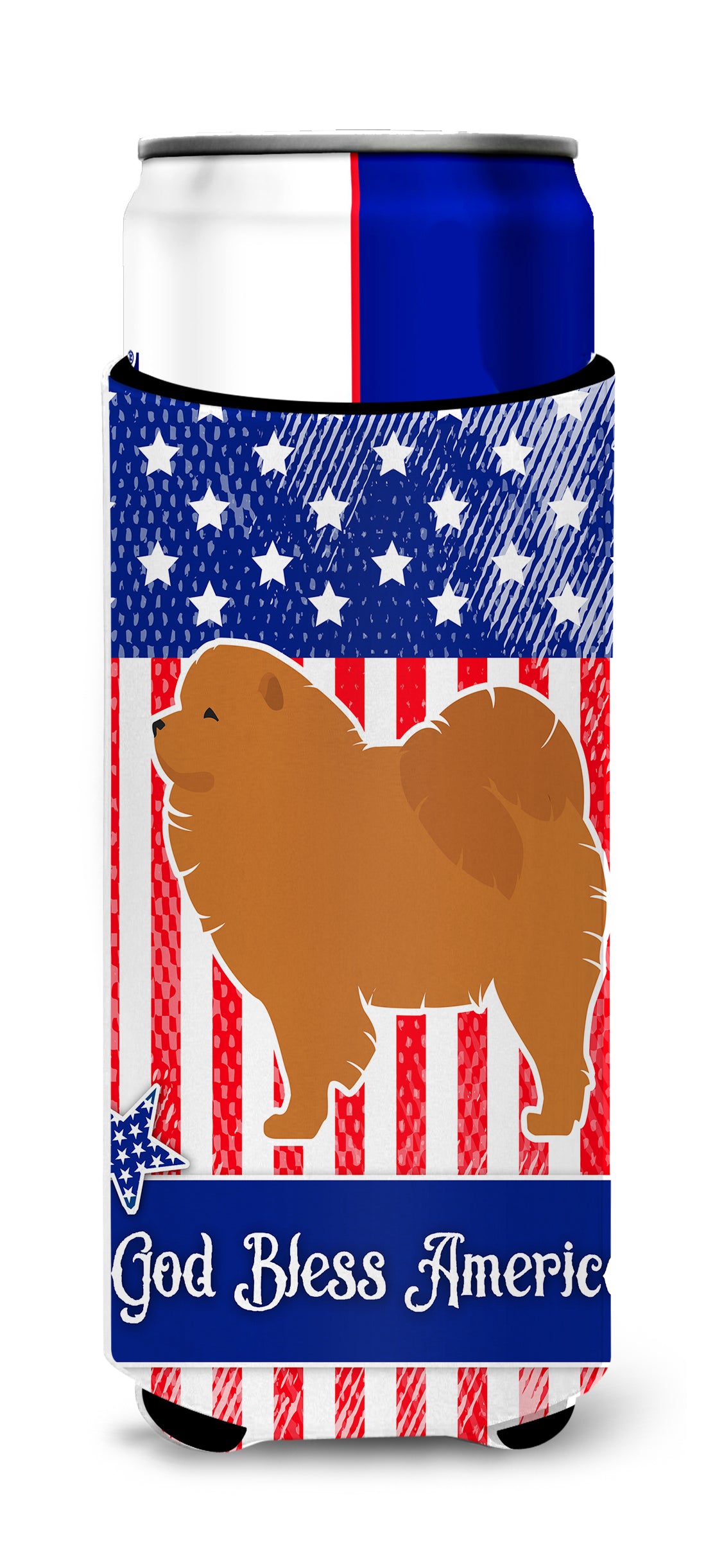 USA Patriotic Chow Chow  Ultra Hugger for slim cans BB3351MUK