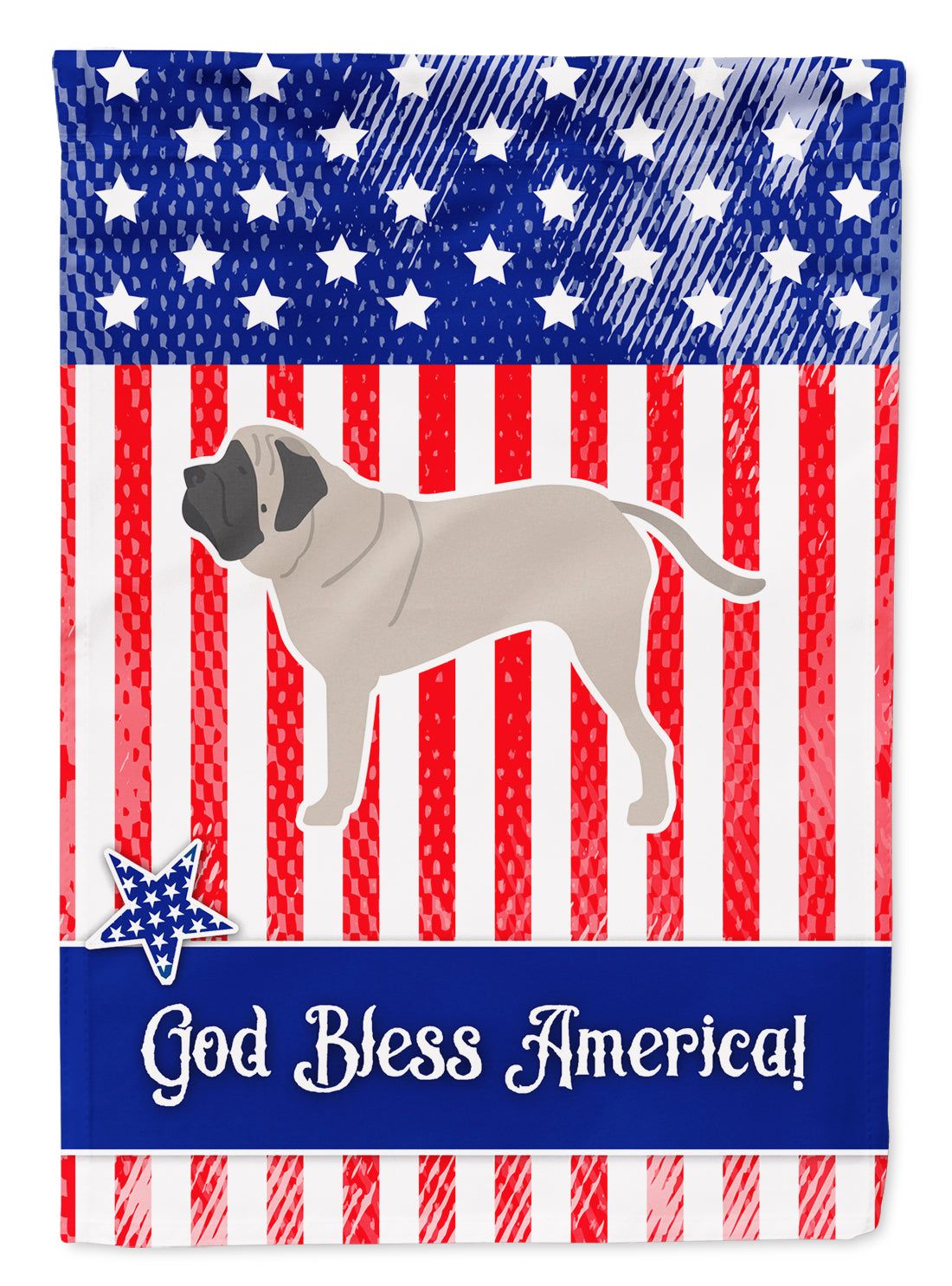 USA Patriotic English Mastiff Flag Garden Size BB3356GF  the-store.com.