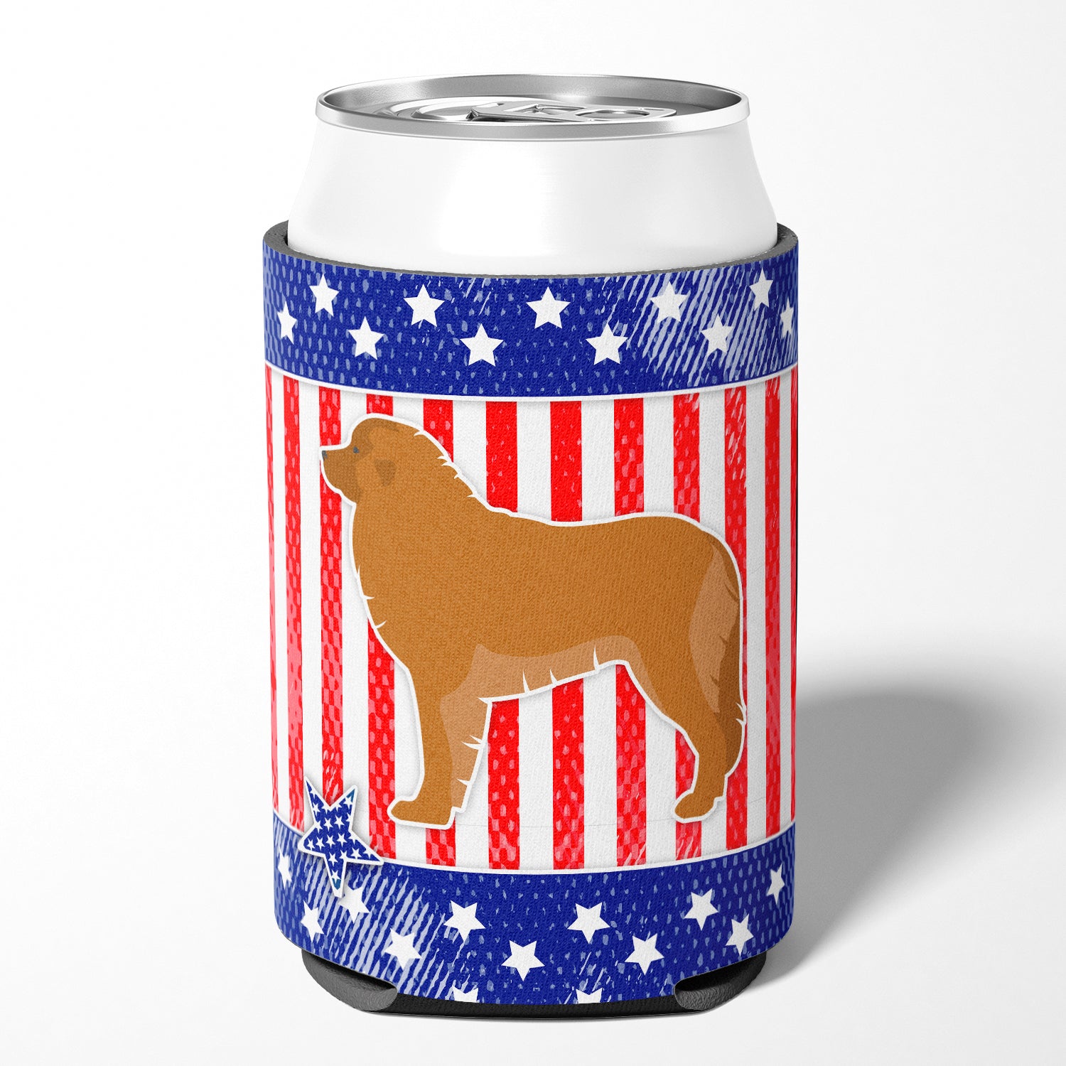 USA Patriotic Leonberger Can or Bottle Hugger BB3358CC  the-store.com.