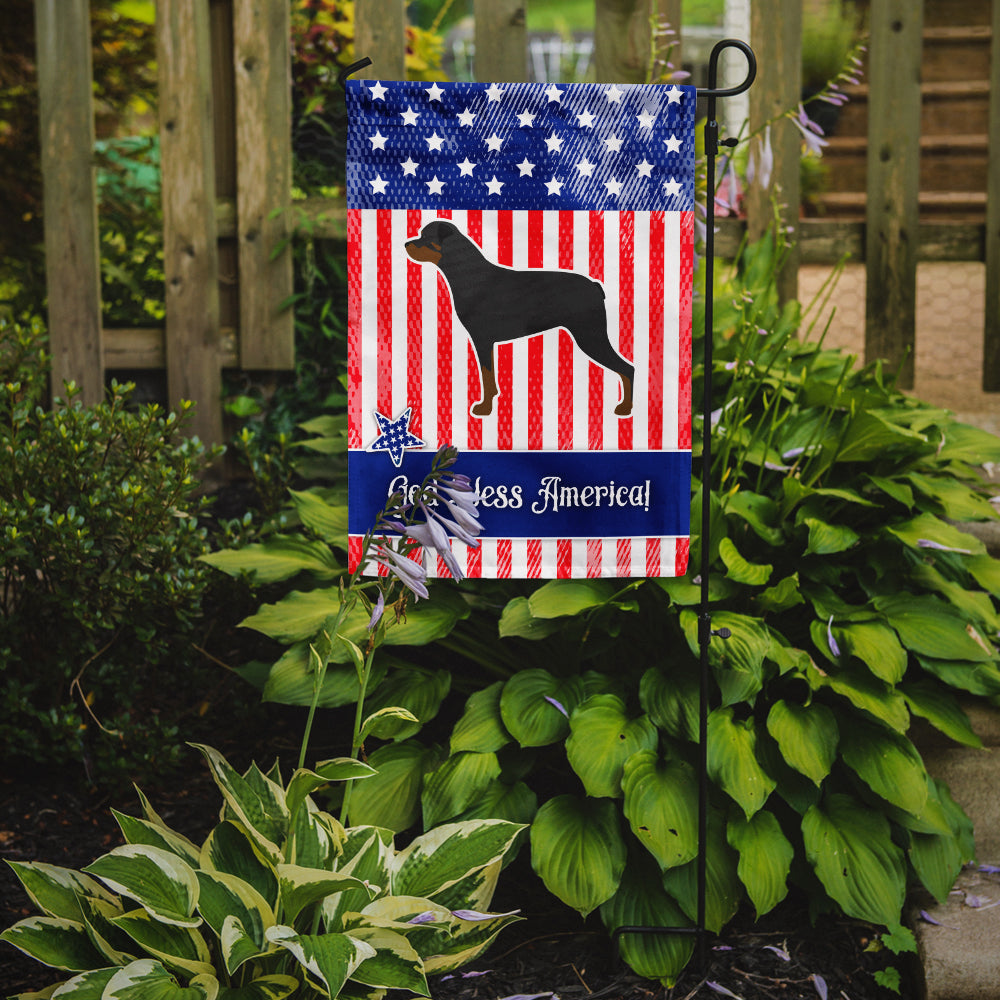 USA Patriotic Rottweiler Flag Garden Size BB3366GF