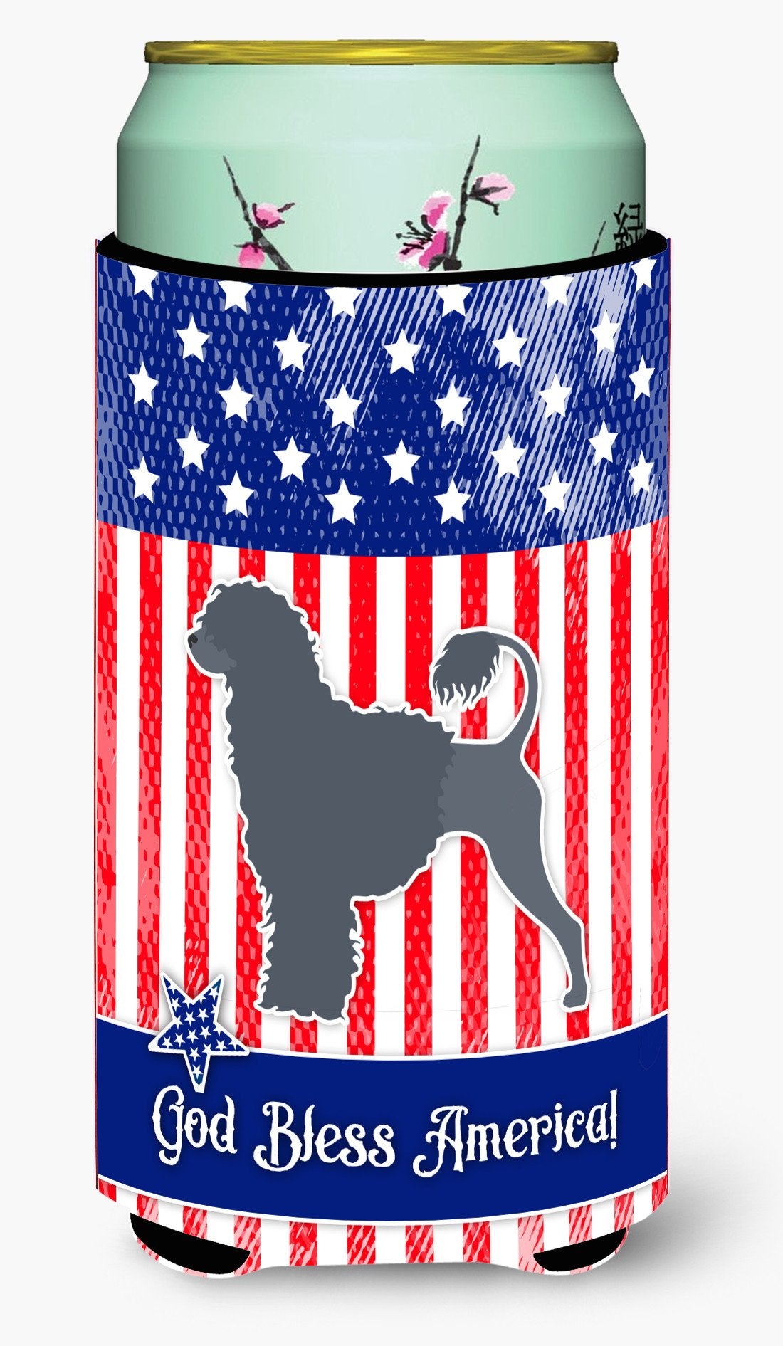 USA Patriotic Portuguese Water Dog Tall Boy Beverage Insulator Hugger BB3368TBC by Caroline's Treasures
