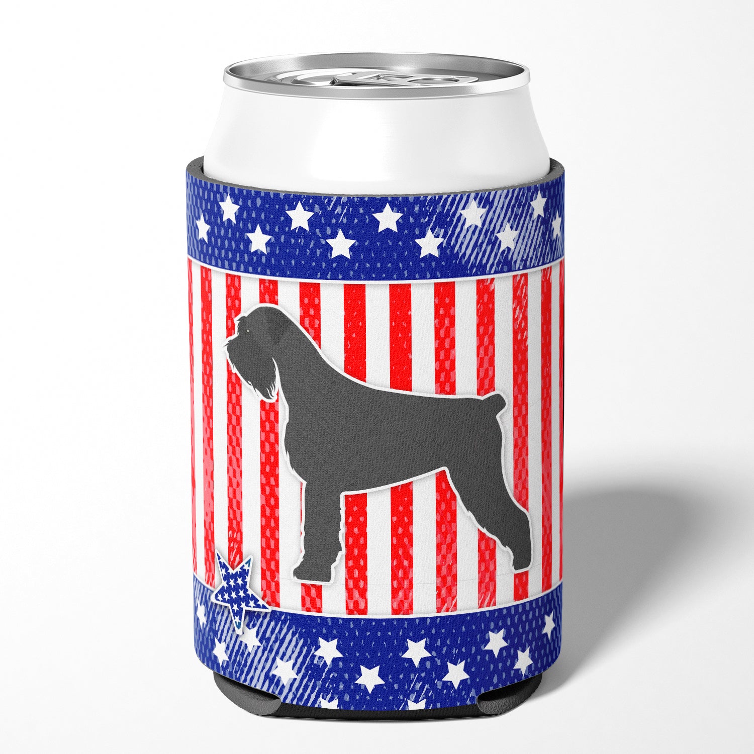 USA Patriotic Giant Schnauzer Can or Bottle Hugger BB3373CC