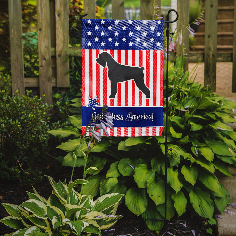 USA Patriotic Giant Schnauzer Flag Garden Size BB3373GF