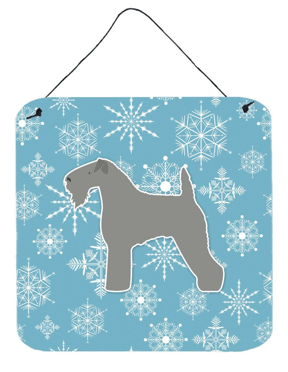 Winter Snowflake Kerry Blue Terrier Wall or Door Hanging Prints BB3492DS66 by Caroline's Treasures