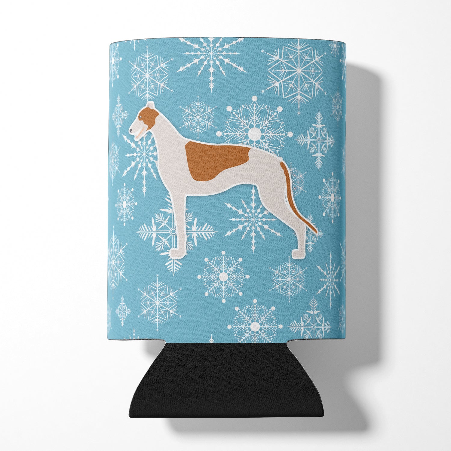 Winter Snowflake Greyhound Can or Bottle Hugger BB3505CC