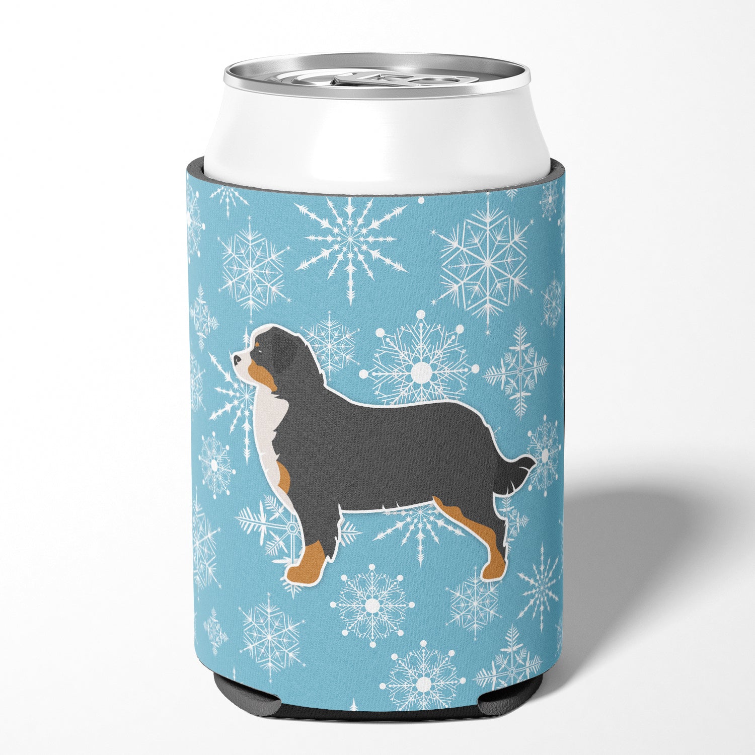 Winter Snowflake Bernese Mountain Dog Can or Bottle Hugger BB3519CC