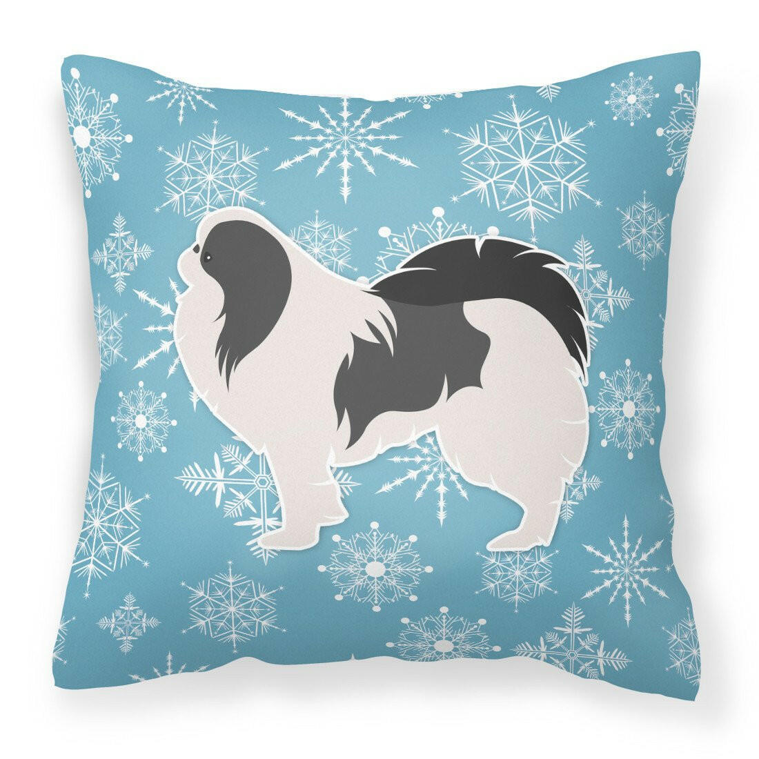 Winter Snowflake Japanese Chin Fabric Decorative Pillow BB3537PW1818 by Caroline's Treasures
