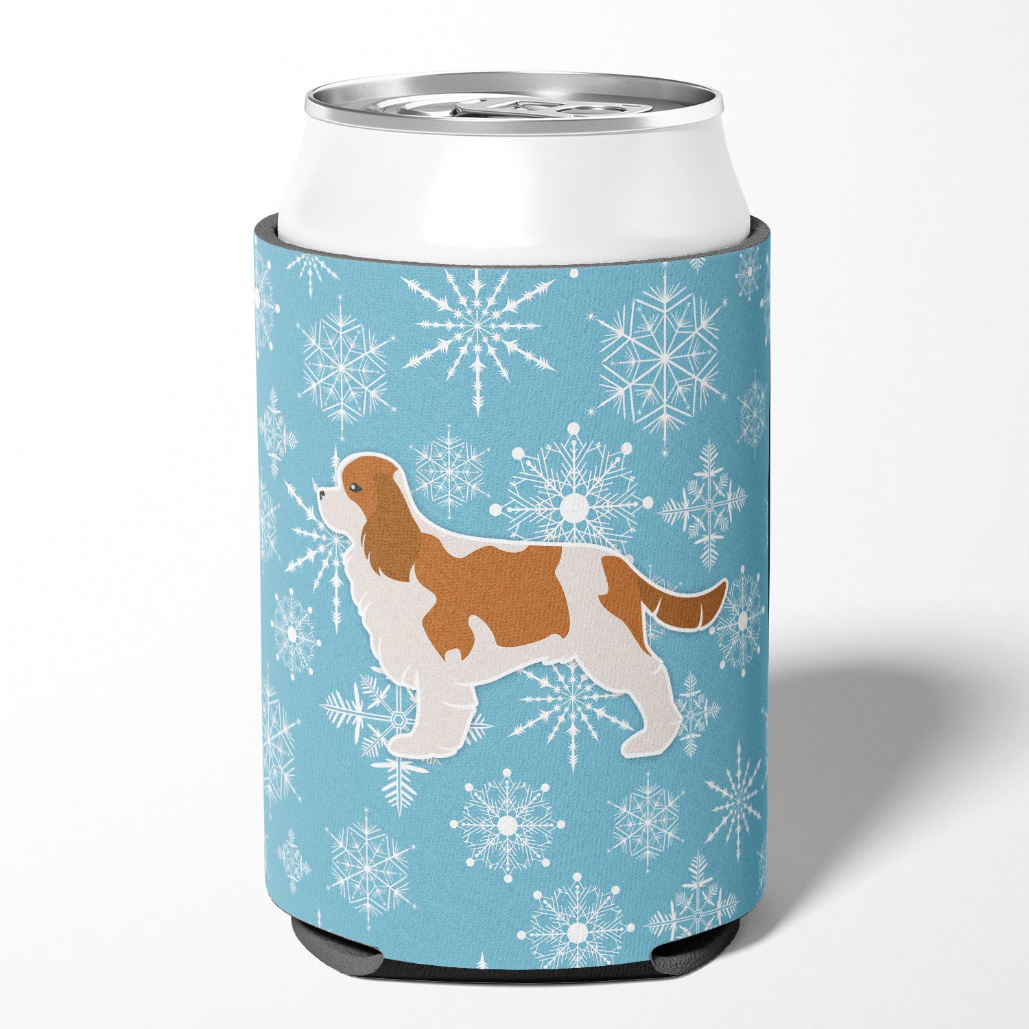 Winter Snowflake Cavalier King Charles Spaniel Can or Bottle Hugger BB3549CC