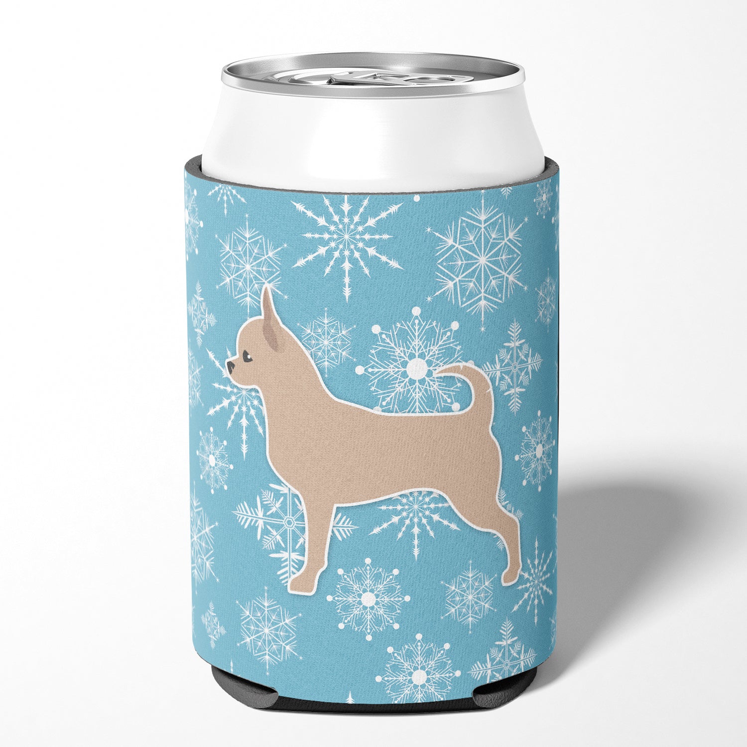 Winter Snowflake Chihuahua Can or Bottle Hugger BB3550CC  the-store.com.