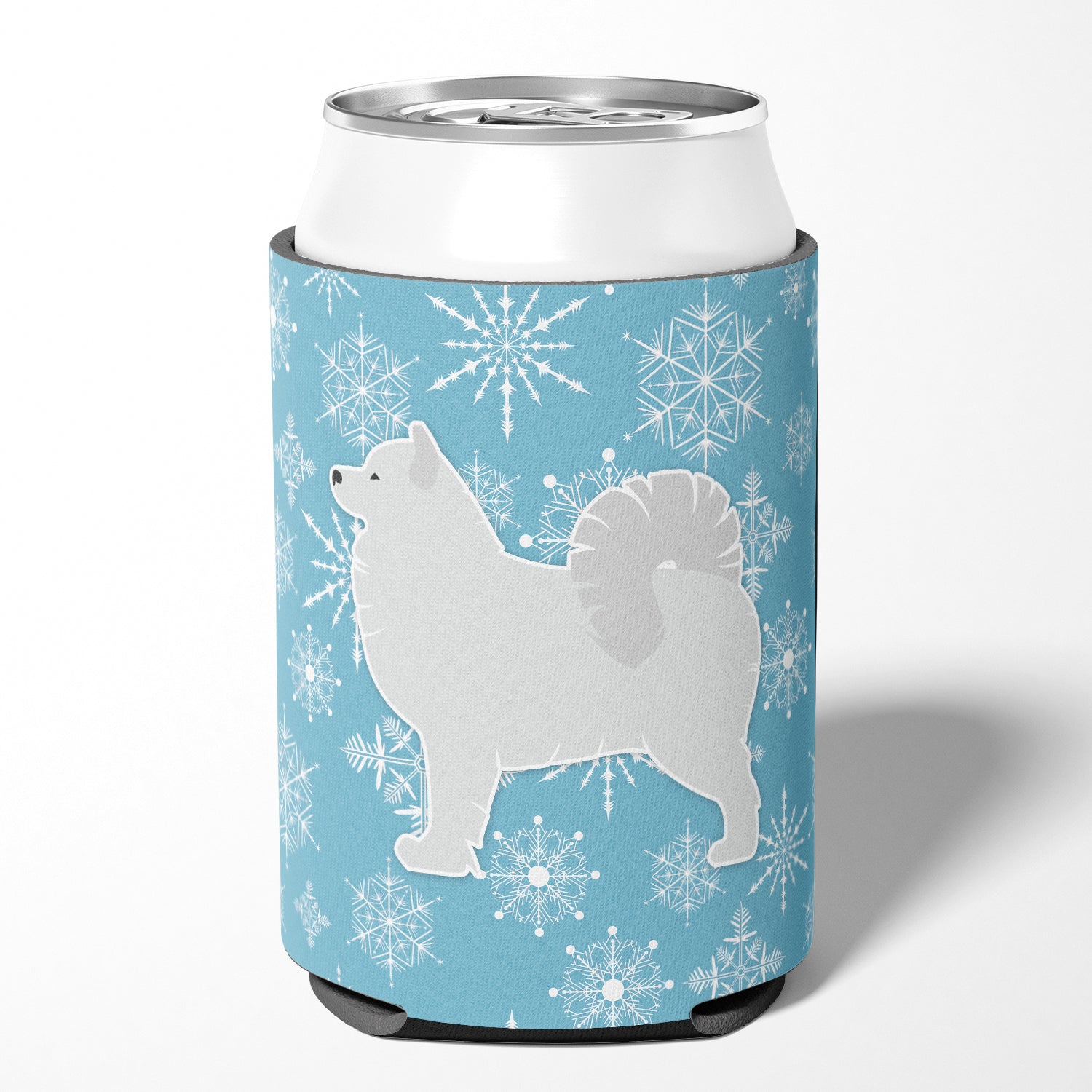 Winter Snowflake Samoyed Can or Bottle Hugger BB3559CC