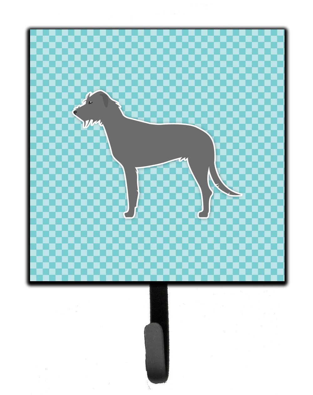 Irish Wolfhound  Checkerboard Blue Leash or Key Holder BB3703SH4 by Caroline's Treasures