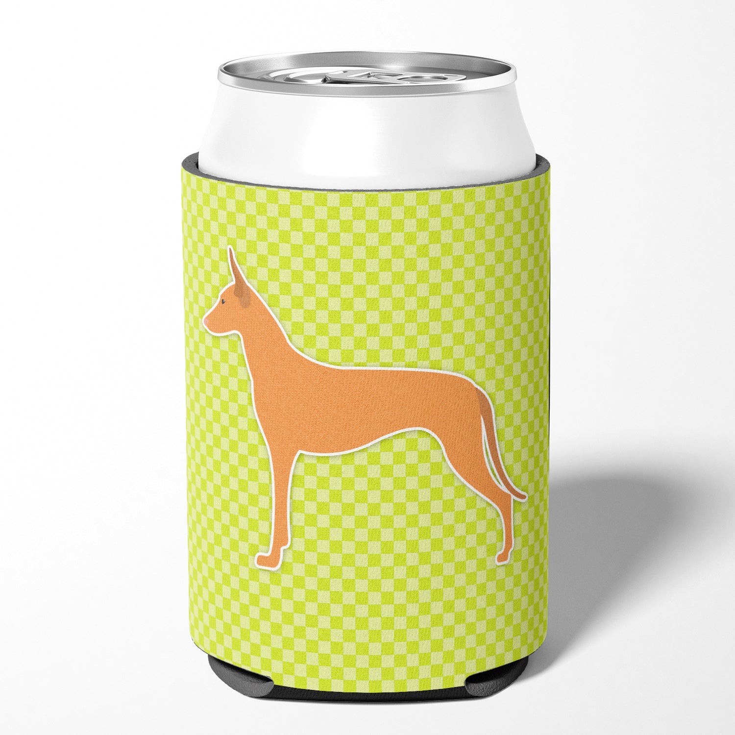 Pharaoh Hound Checkerboard Green Can or Bottle Hugger BB3788CC  the-store.com.