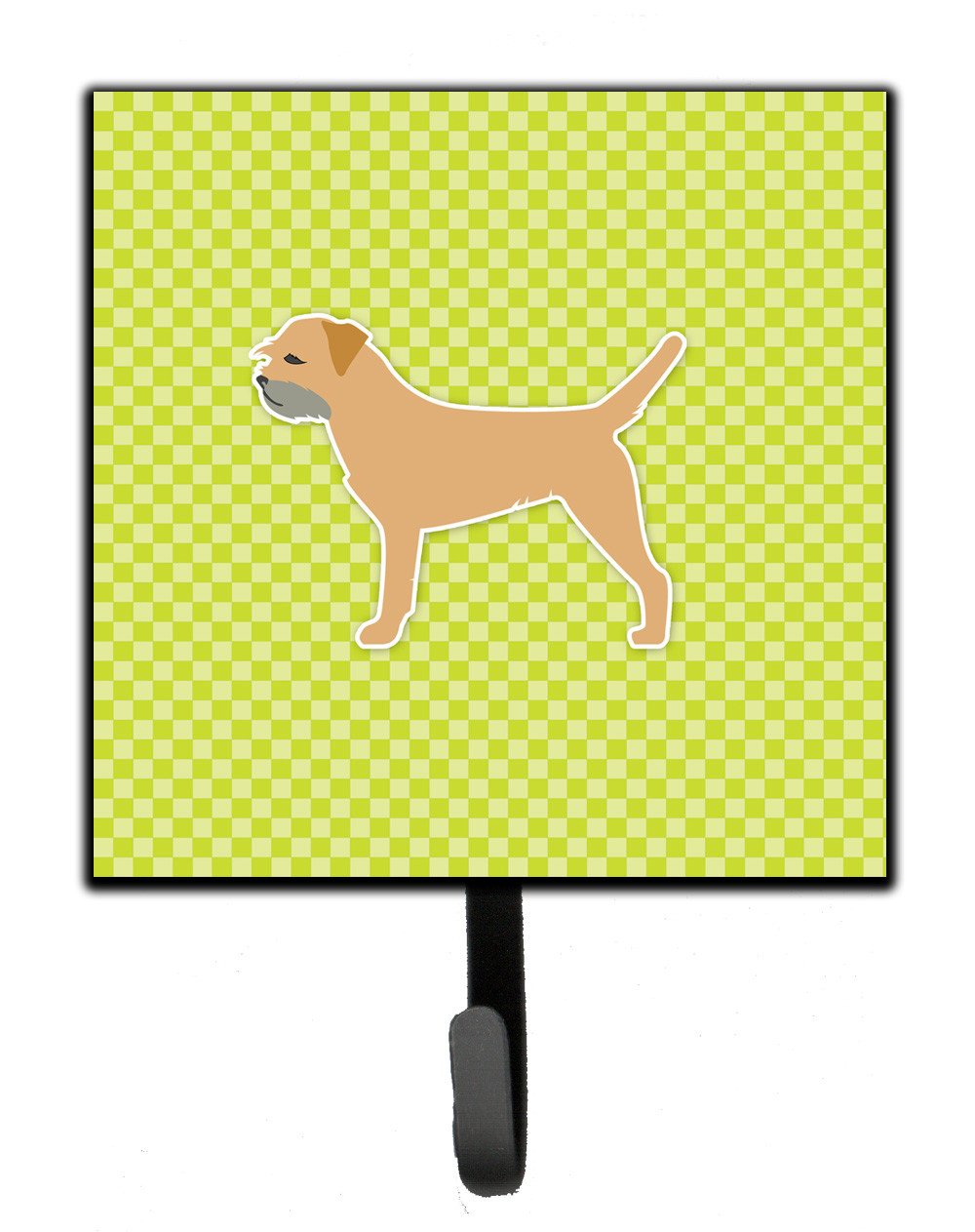 Border Terrier Checkerboard Green Leash or Key Holder BB3789SH4 by Caroline's Treasures