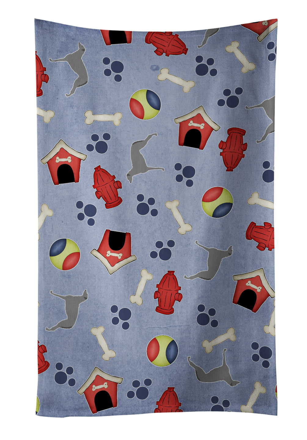 Scottish Deerhound Dog House Collection Kitchen Towel BB3896KTWL - the-store.com