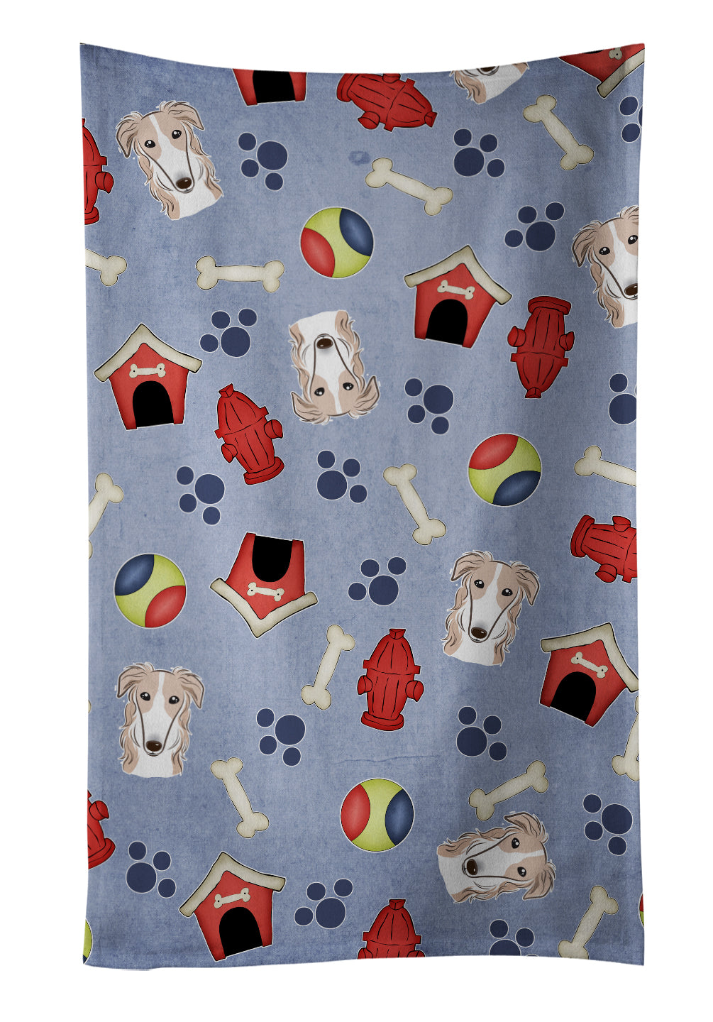 Dog House Collection Borzoi Kitchen Towel BB4007KTWL - the-store.com